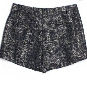 Madewell Navy & Gold Cotton-Blend High Rise Shorts